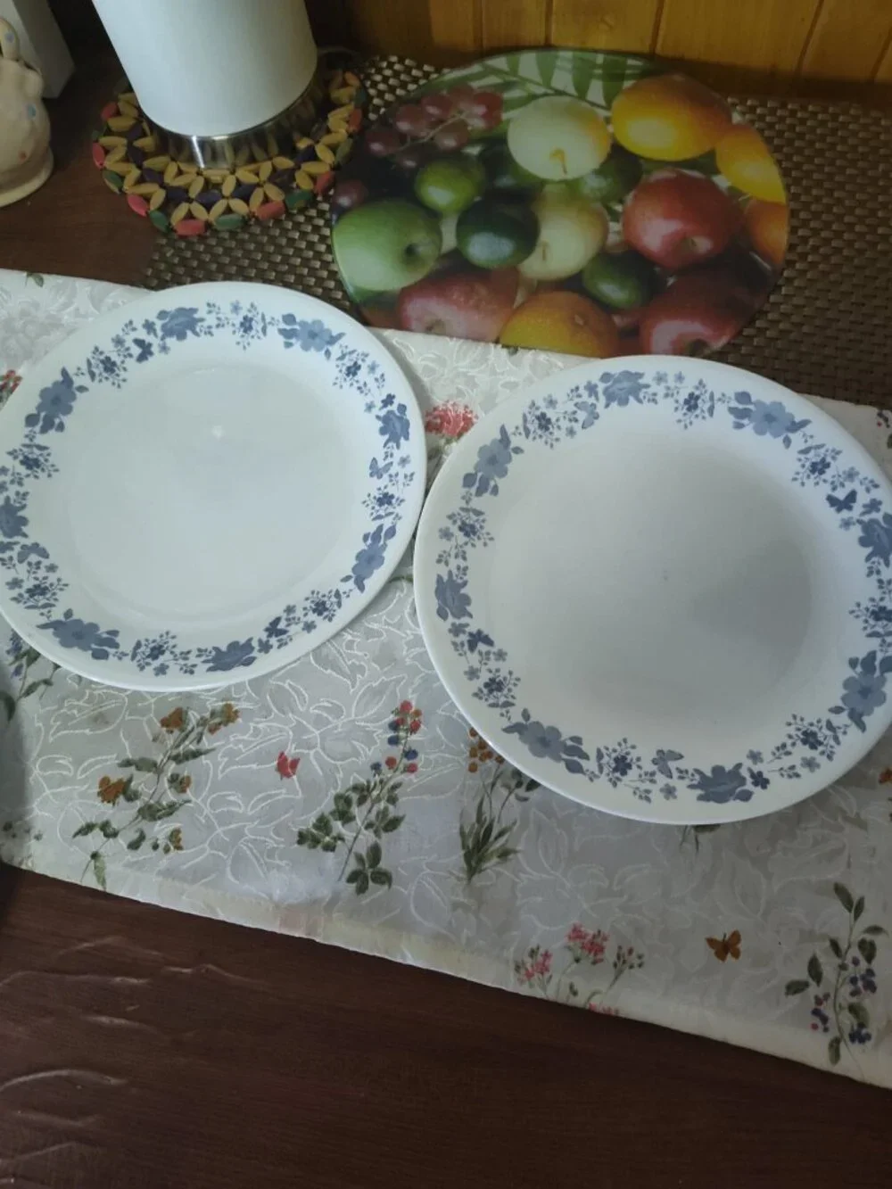 Lot of 3 Pioneer Woman by Corelle Dinner Plates Evie Blue Floral